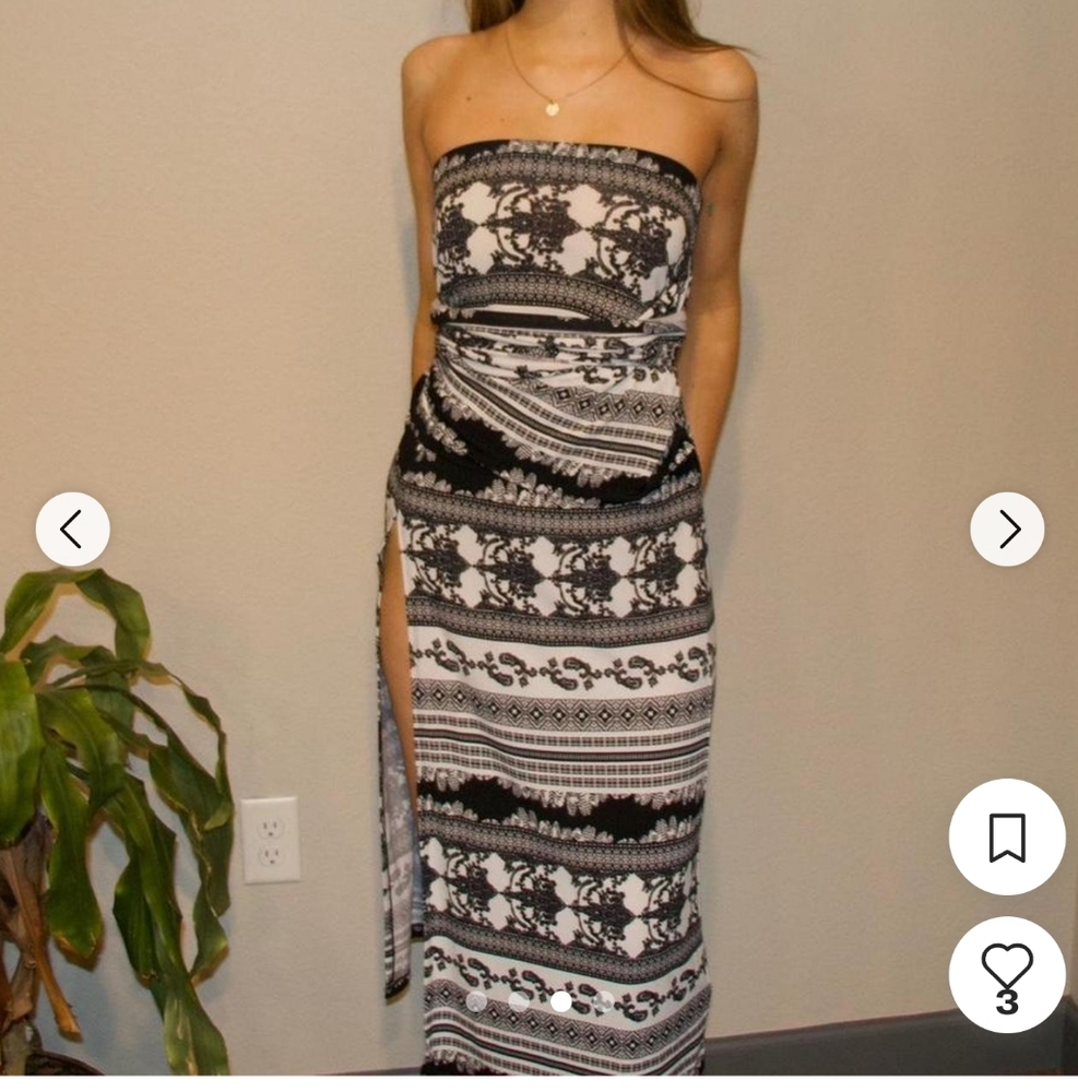 Black and white Bebe dress